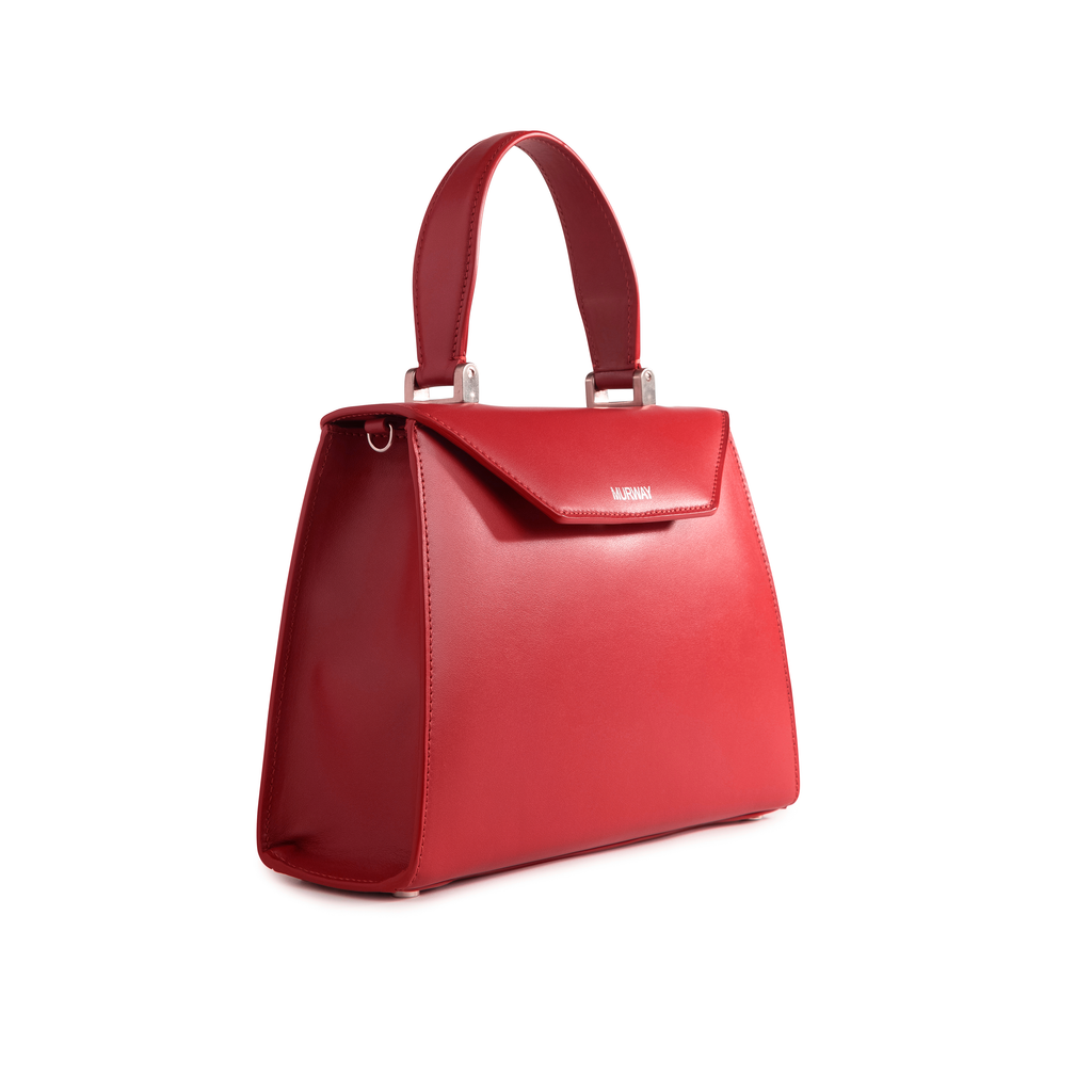 The MoMo Bag - Rose Red (Silver Hardware) – MURWAY