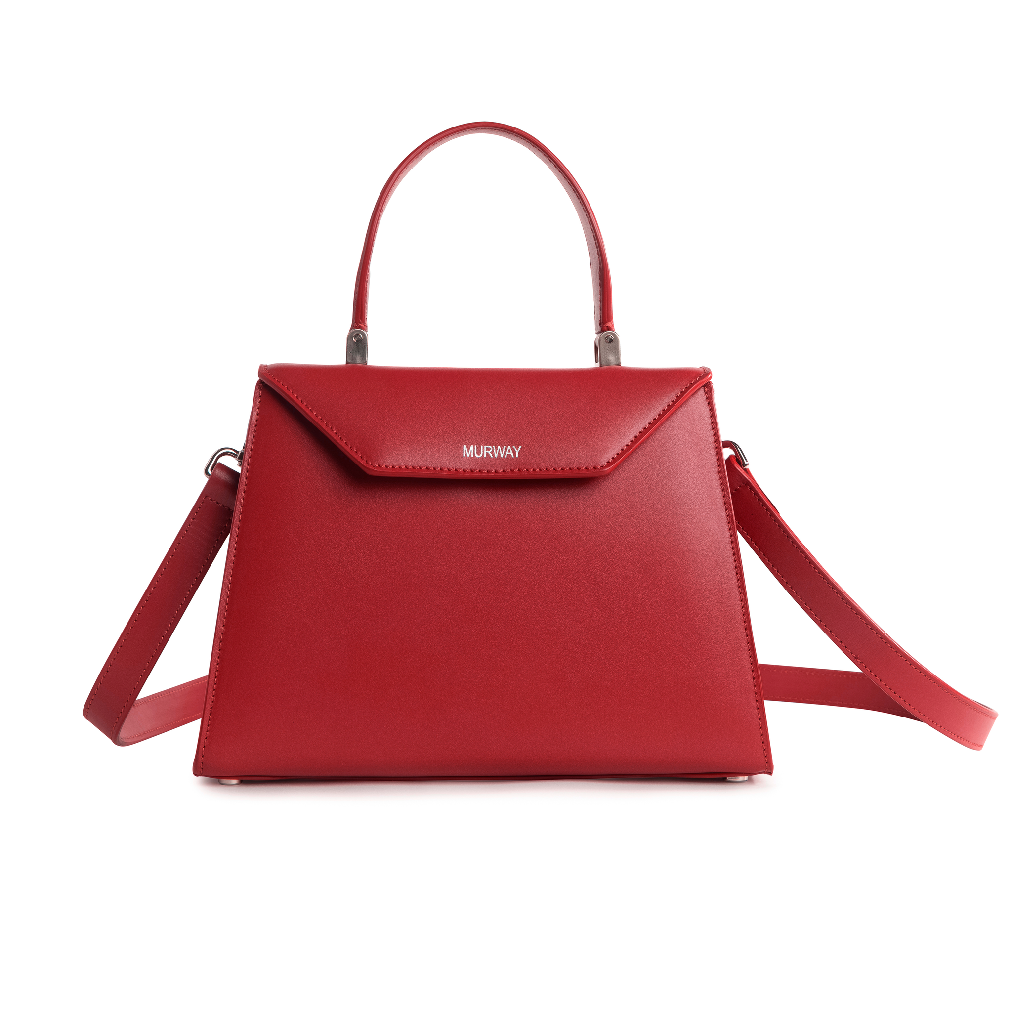 The MoMo Bag - Rose Red (Silver Hardware) – MURWAY